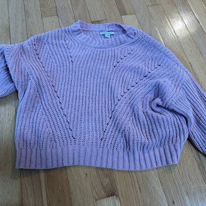 American Eagle Pink Cropped Sweater- XS